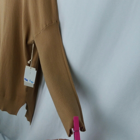 5 For $20.00 Dreamers by Debut Ribbed Foldover Neckline/Off Shoulder Sweater - Picture 7 of 12